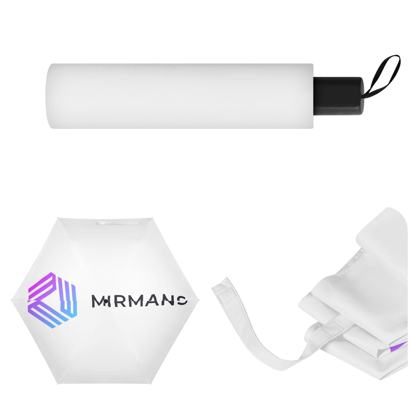 Custom Personalized Manual Folding Umbrella Printing Outside