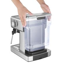 Geek Chef 20 bar espresso machine, with milk frother, 1.8 liter water tank, stainless steel