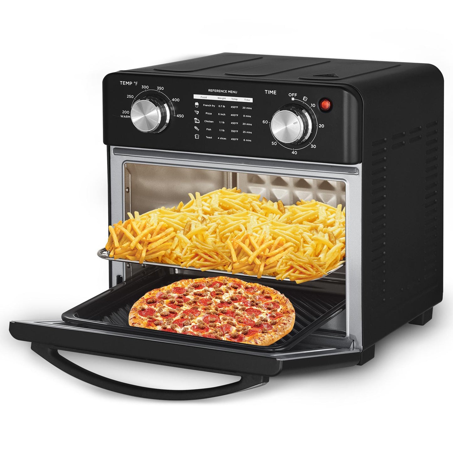 Geek Chef Air Fryer 10QT, Countertop Toaster Oven, 4 Slice Toaster Air Fryer Oven, Stainless Steel