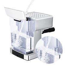 Geek Chef 20 bar espresso machine, with milk frother, 1.8 liter water tank, stainless steel