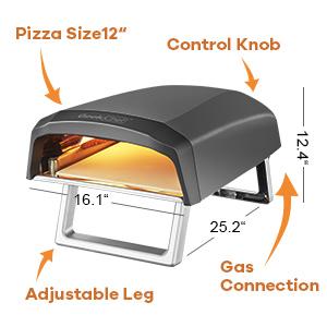 Geek Chef Gas Pizza Oven, Pizza Ovens for Outside Propane, Portable,Ban Amazon,lowes.homedepot