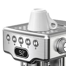 Geek Chef 20 bar espresso machine, with milk frother, 1.8 liter water tank, stainless steel