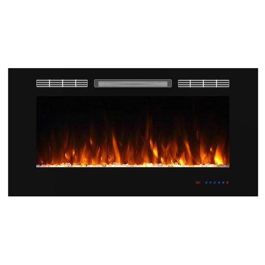 Electric Fireplace,750/1500W, Black