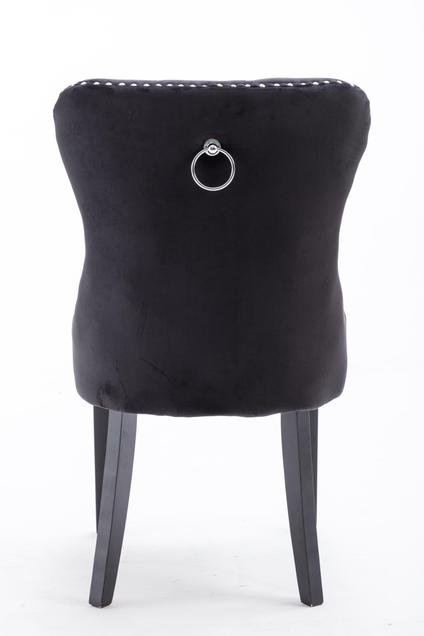 Dining Chairs Set of 2 , Velvet Upholstered Dining Room Chairs Modern Elegant