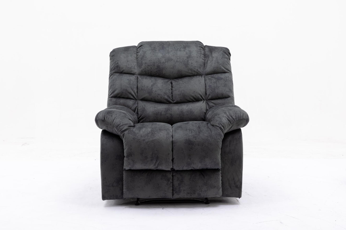 Classic Manual Relciner，suitable for living room&bed room, sofa with soft fabric and modern padded arms and back, arm chair
