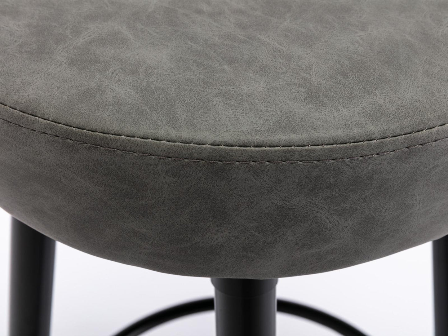 Metal Bar Stools, Round Kitchen Counter Stools, Bar Chairs,Set of 2