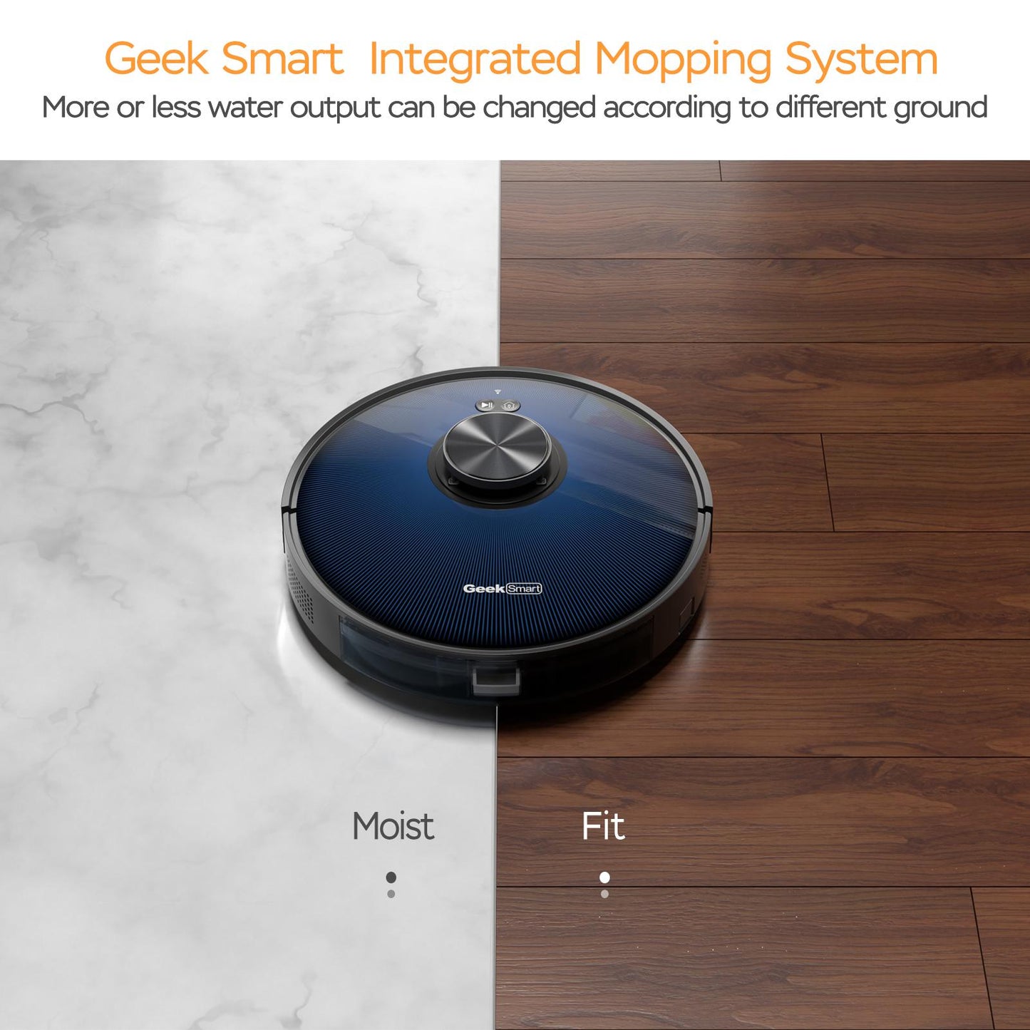 Geek Smart L7 Robot Vacuum Cleaner&Mop,WiFi Connected APP,Selective Room Cleaning,2700 PA Suction