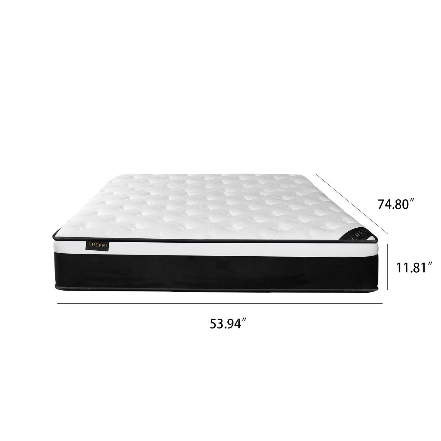 Luxary 12 Inch Gel Memory Foam Mattress Medium Firmness