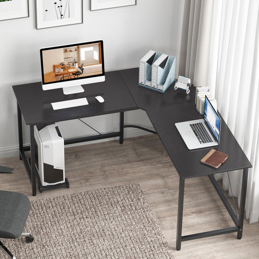 Large L Shaped Computer Corner Desk for Home Office, Sturdy Writing Desk Writing Workstation