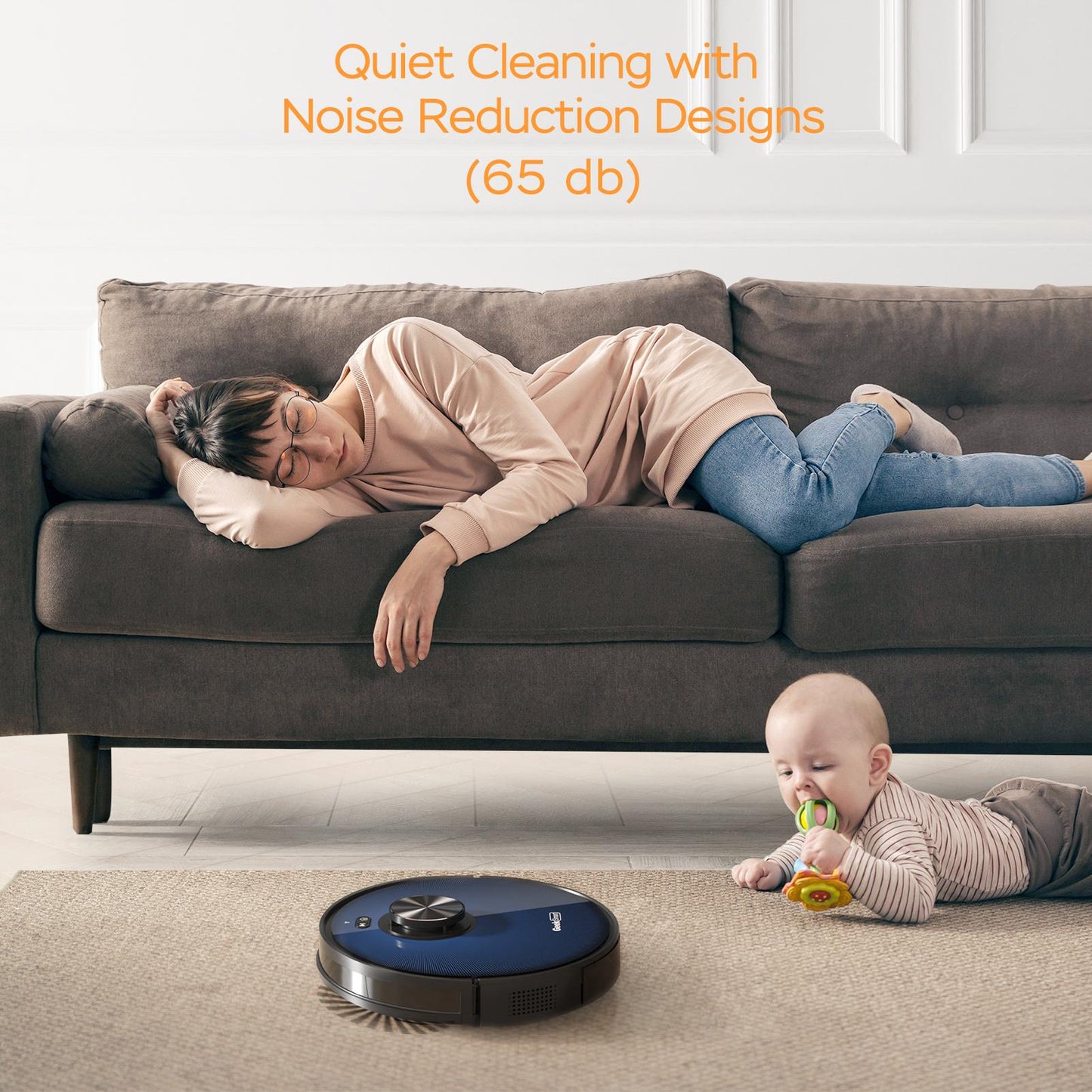 Geek Smart L7 Robot Vacuum Cleaner&Mop,WiFi Connected APP,Selective Room Cleaning,2700 PA Suction