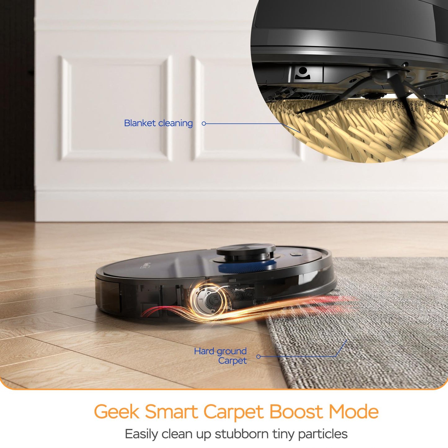 Geek Smart L7 Robot Vacuum Cleaner&Mop,WiFi Connected APP,Selective Room Cleaning,2700 PA Suction