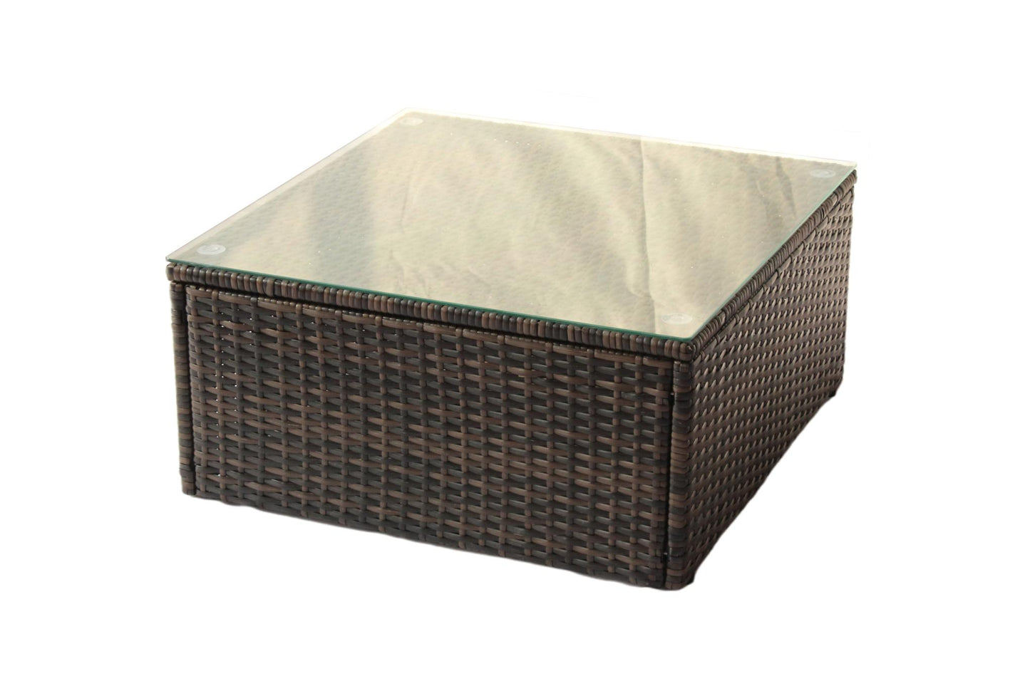 outdoor garden garden furniture 7 pieces of space saving furniture with cushioned PE rattan combination and pedal