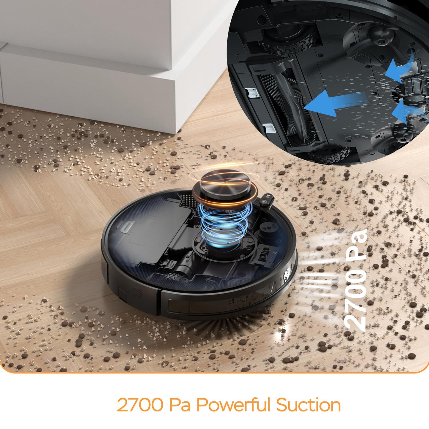 Geek Smart L7 Robot Vacuum Cleaner&Mop,WiFi Connected APP,Selective Room Cleaning,2700 PA Suction