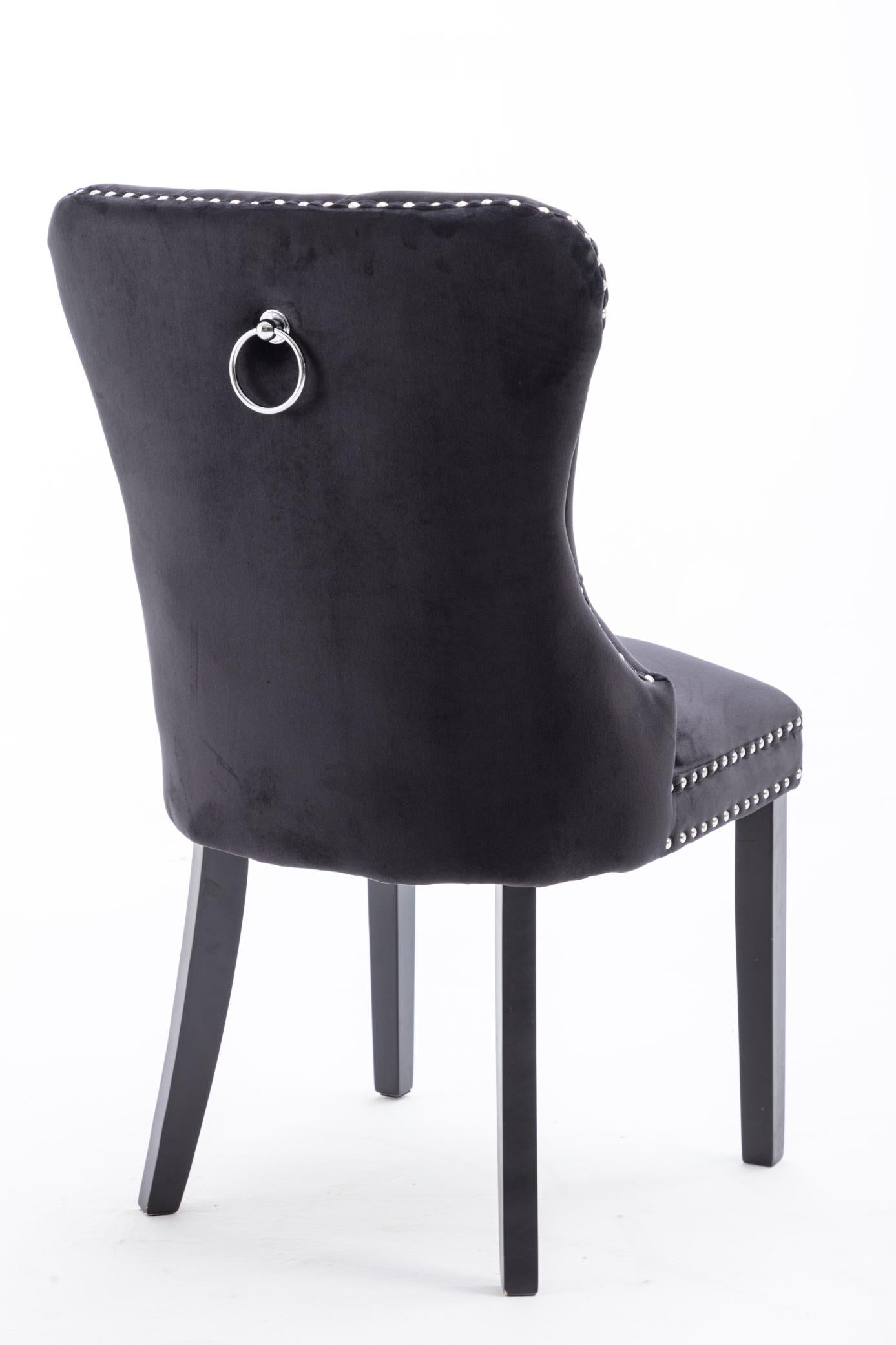 Dining Chairs Set of 2 , Velvet Upholstered Dining Room Chairs Modern Elegant